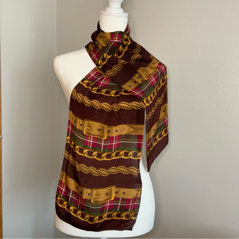 Vintage Echo 100% Silk Scarf Made in 🇯🇵